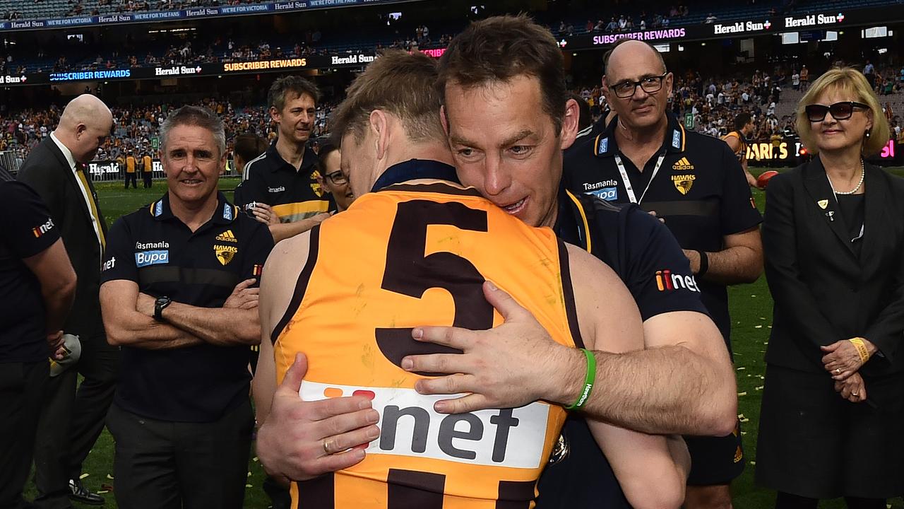 Sam Mitchell and Alastair Clarkson.