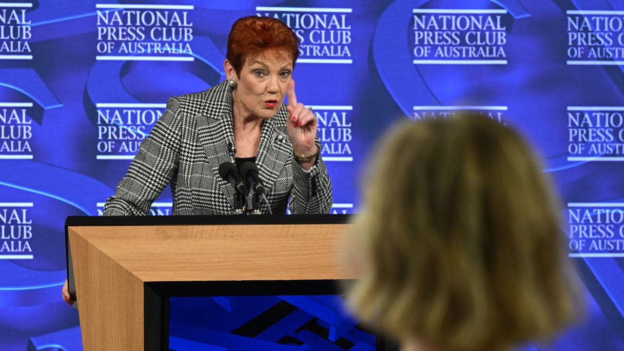 One Nation leader Pauline Hanson