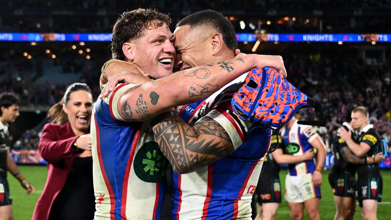 Kalyn Ponga and Tyson Frizell