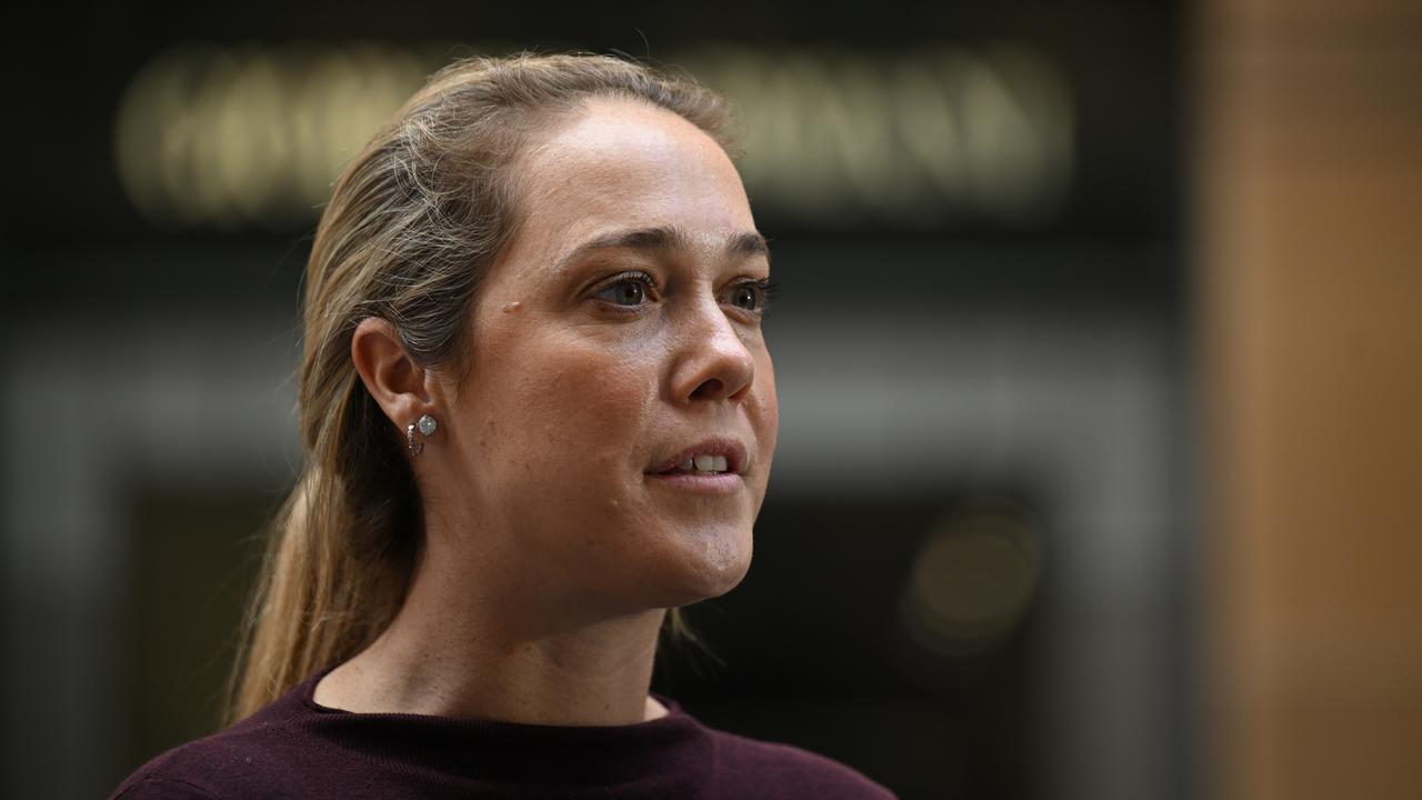 Giorgia Rossi speaks to media