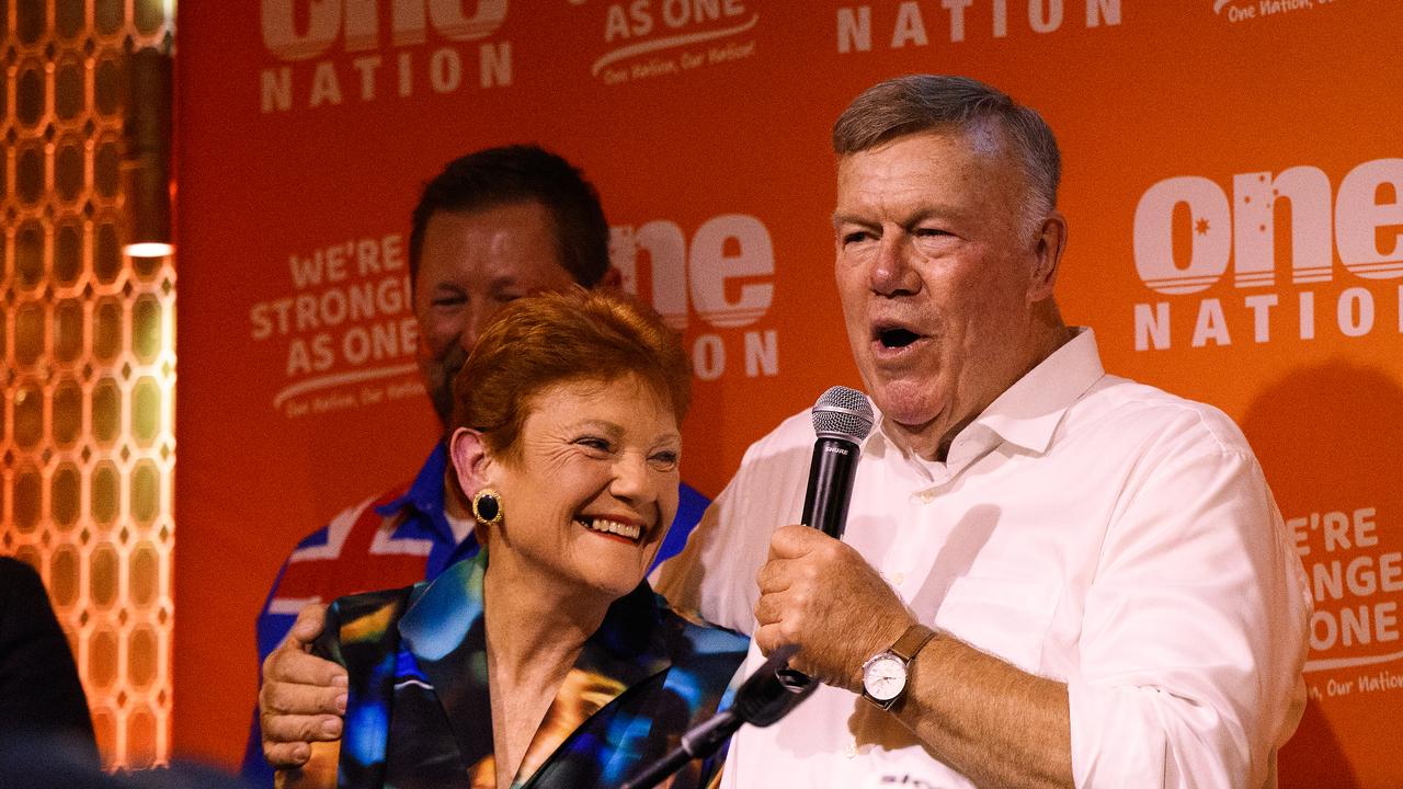 David Farley and Pauline Hanson