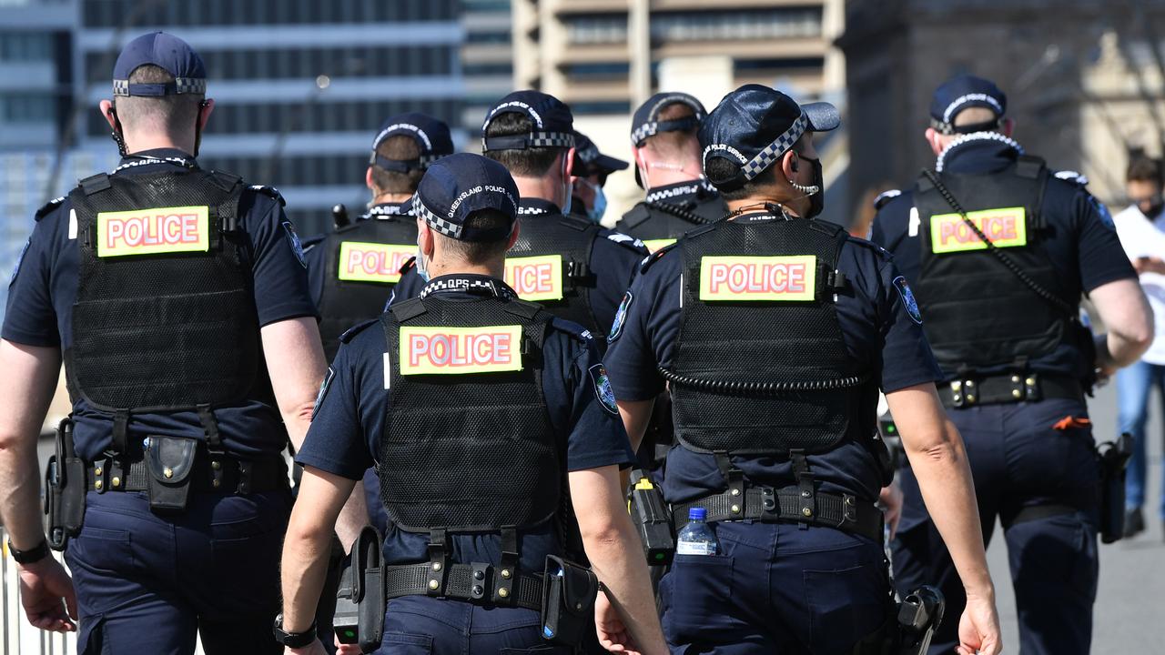 A group of Queensland Police officers (file image)