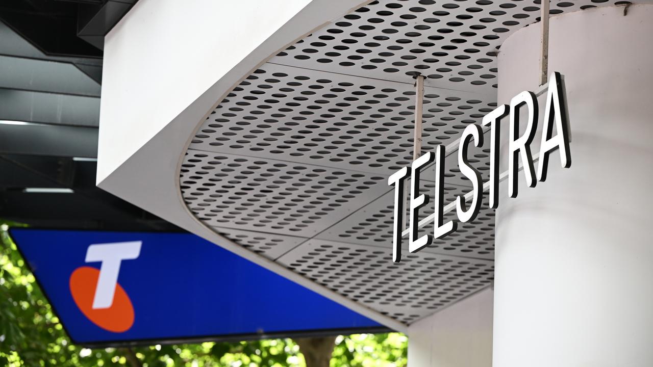 Signage at a Telstra retailer (file image)