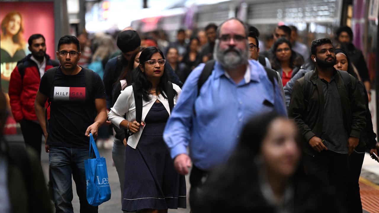 People at a train station (file image)