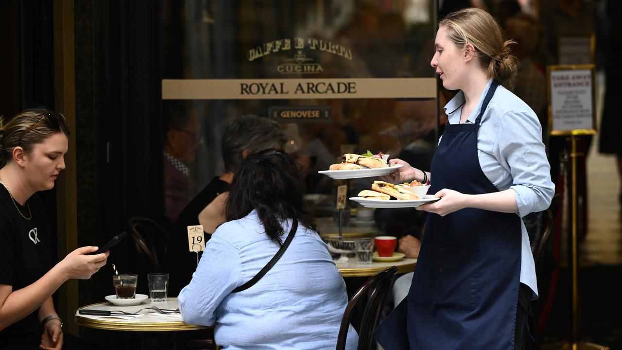 People eating out