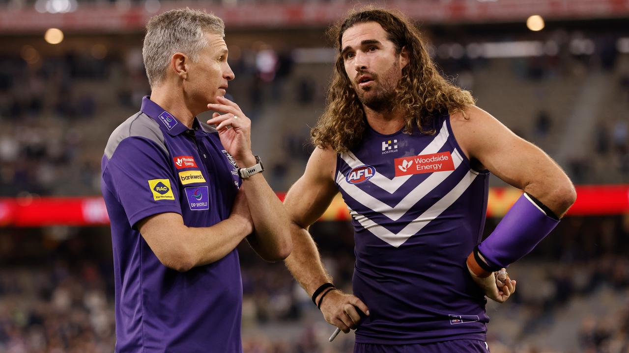 Dockers coach Justin Longmuir will welcome back captain Alex Pearce