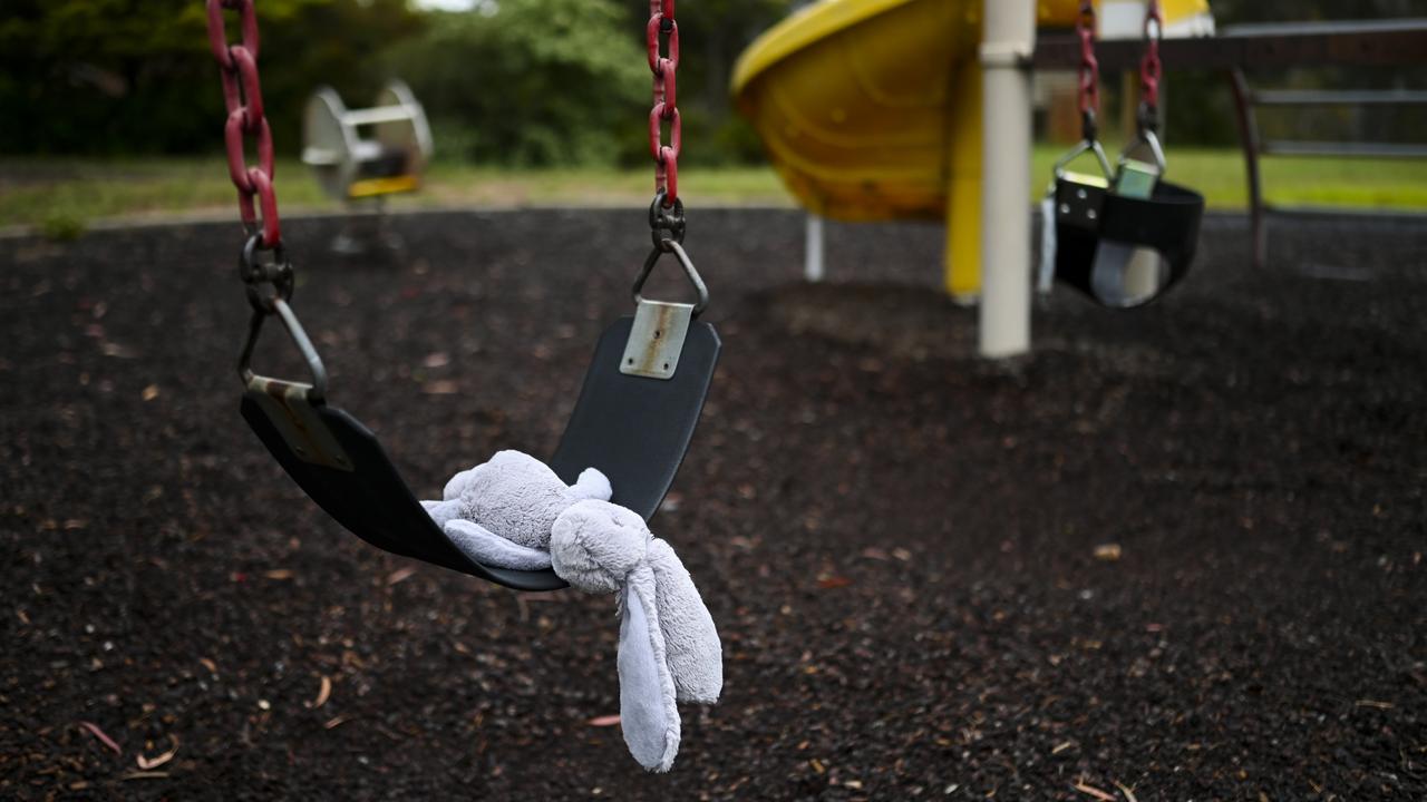 An abandoned children's toy