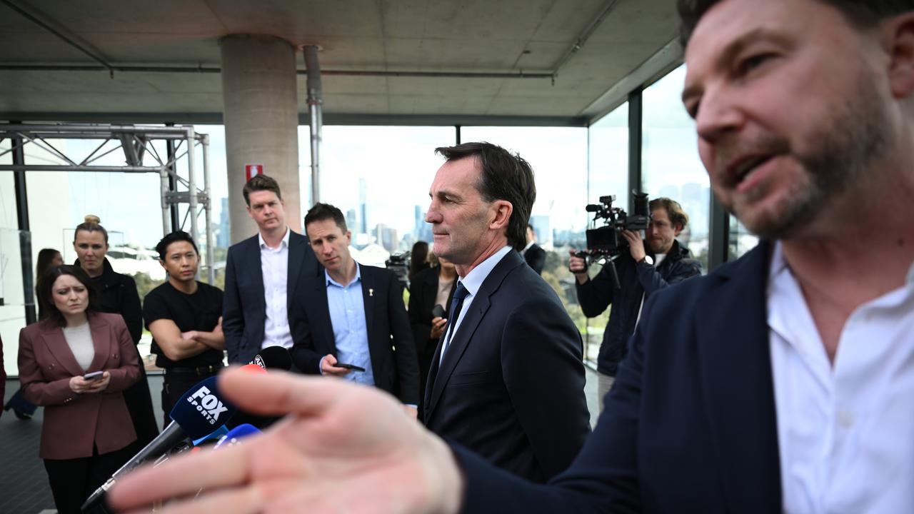 AFL CEO Andrew Dillon arrives
