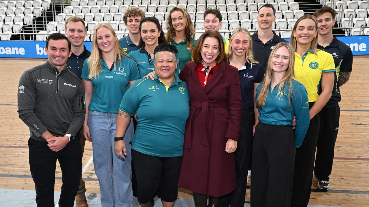 Happy Aussie athletes.
