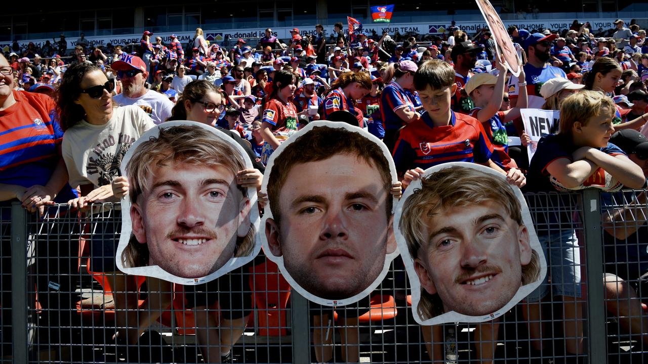 Newcastle Knights NRL fans (file image)