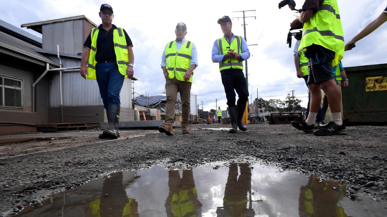 Norco boss Michael Hampson tours the flood-damaged factiry in 2022