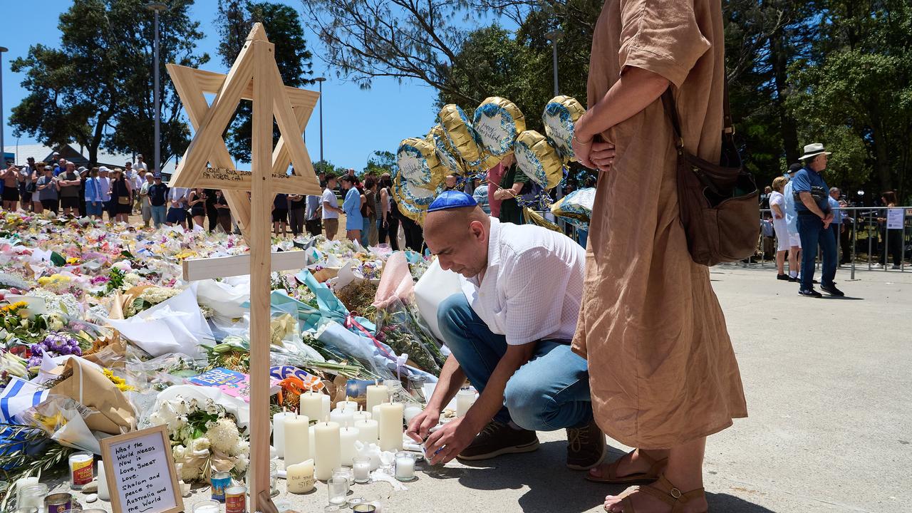 A floral tribute at Bondi