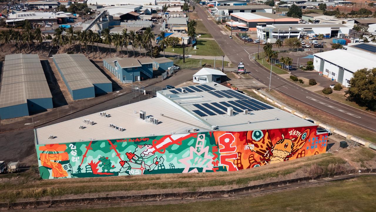 A wall mural in Darwin.