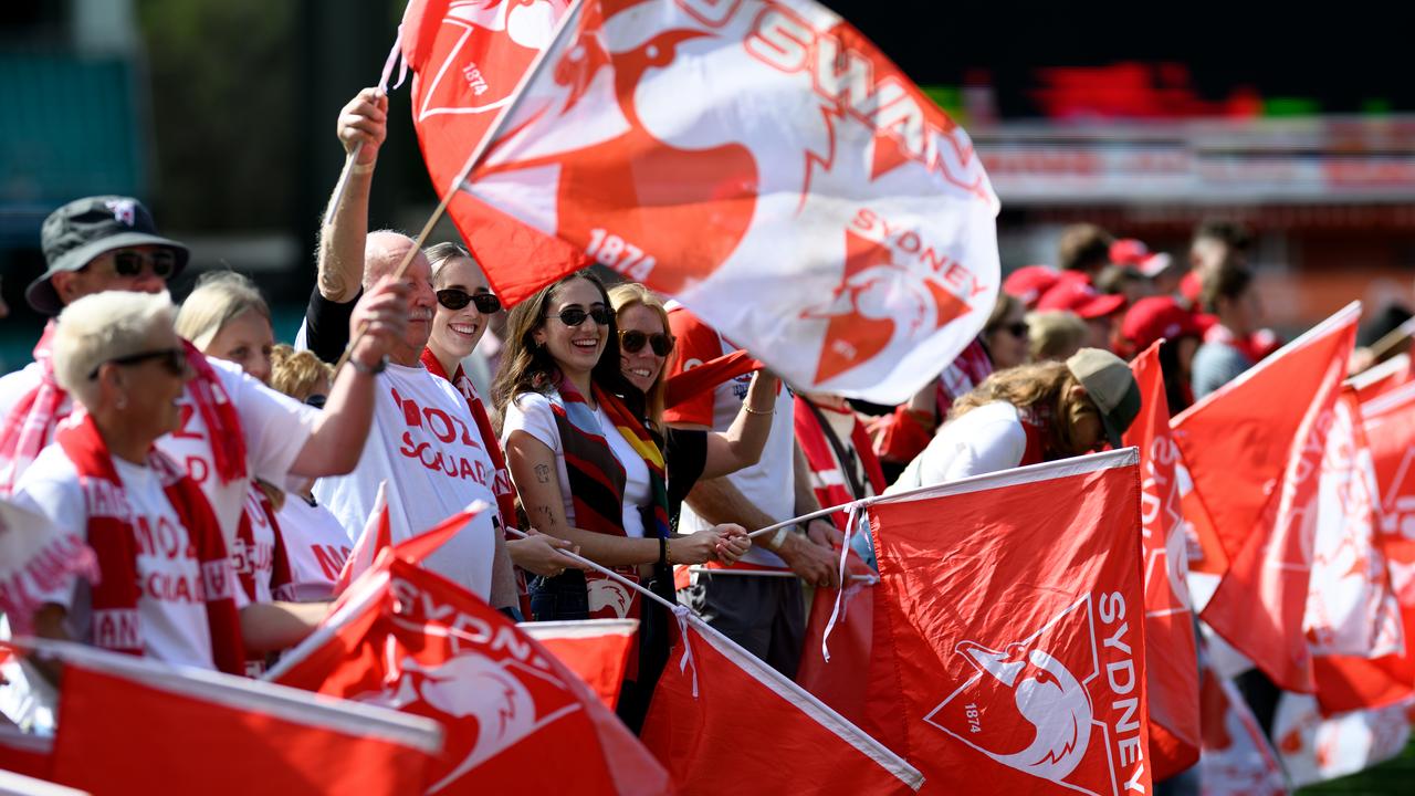 Sydney Swans supporters.