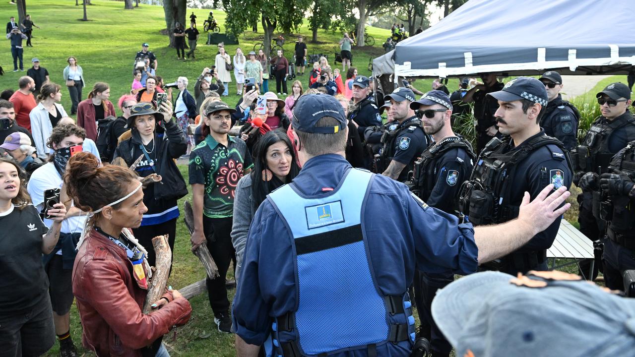 Games venue protest