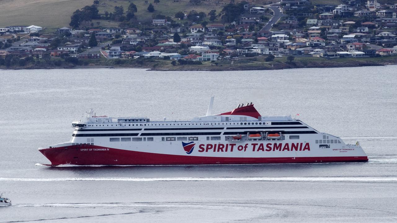 The Spirit of Tasmania IV arrives into the Port of Hobart (file image)