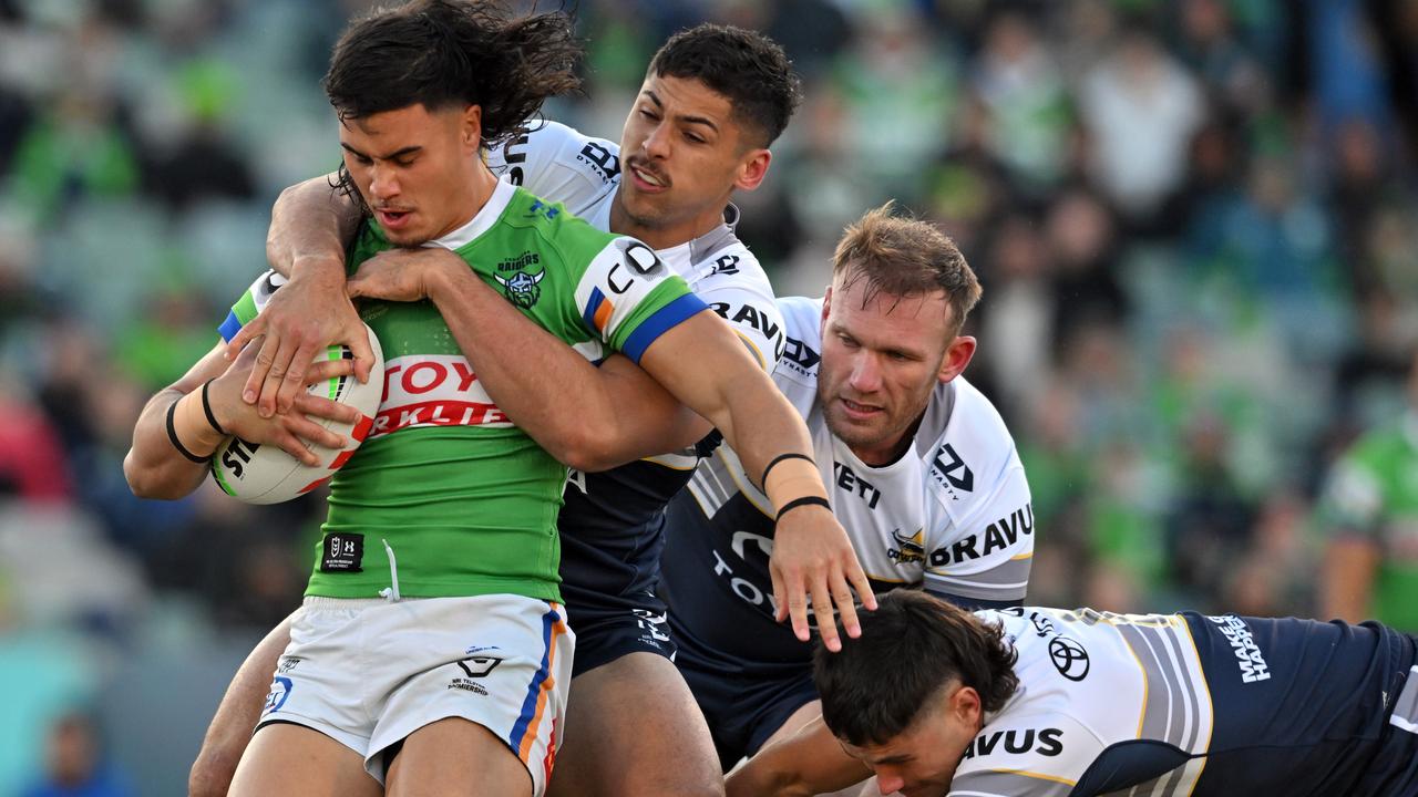 Kaeo Weekes played a brilliant game for the Raiders