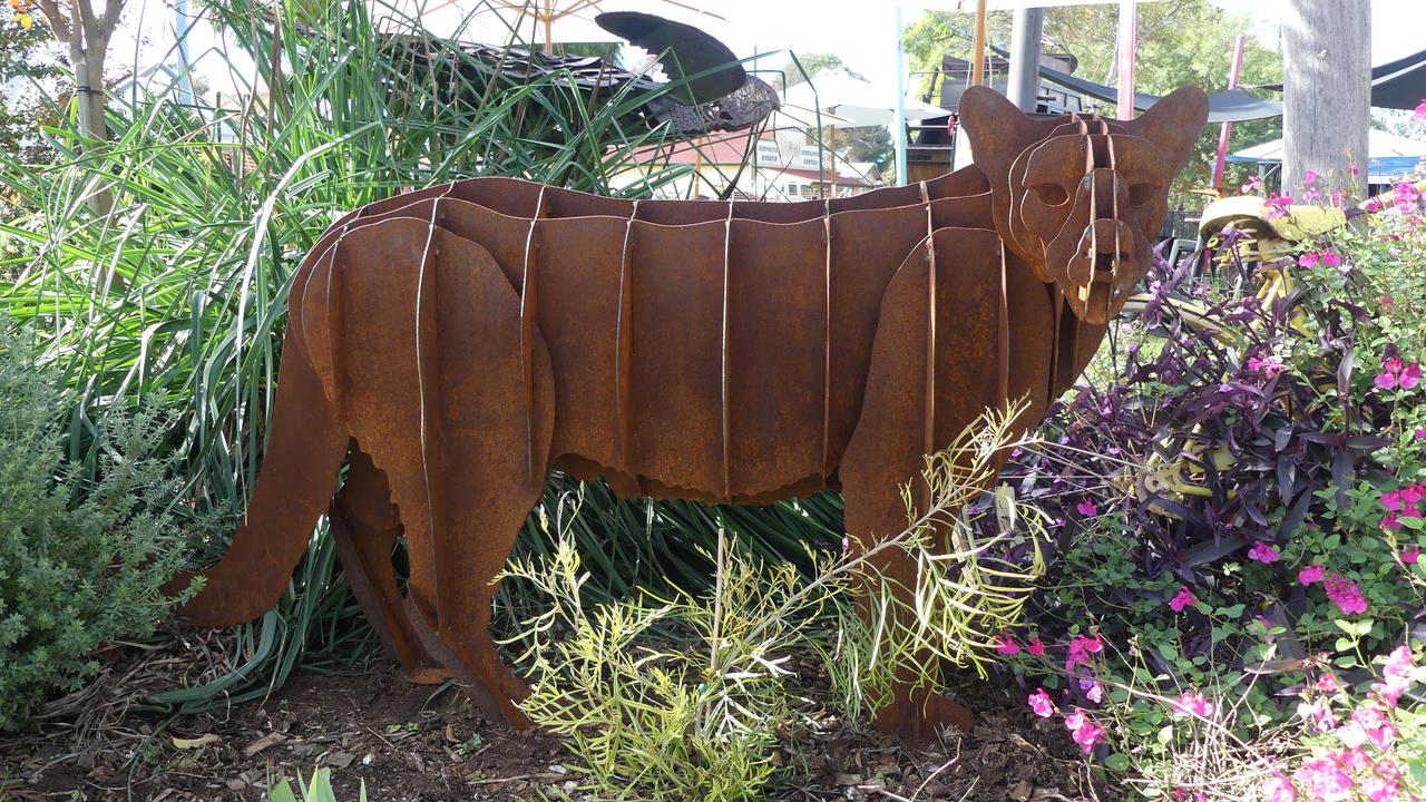 A metal sculpture by Judd McKenna