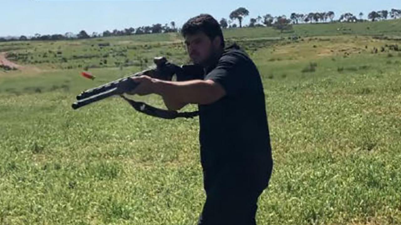 Naveed Akram undertaking firearms training